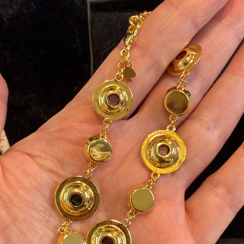 Kate Spade on the dot Gold Bracelet with Colorful Gems - Picture 5 of 5